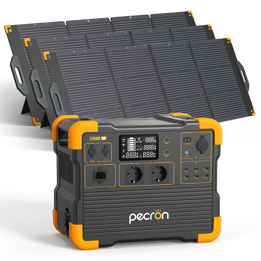 E1500LFP+200W Solar Panel*3