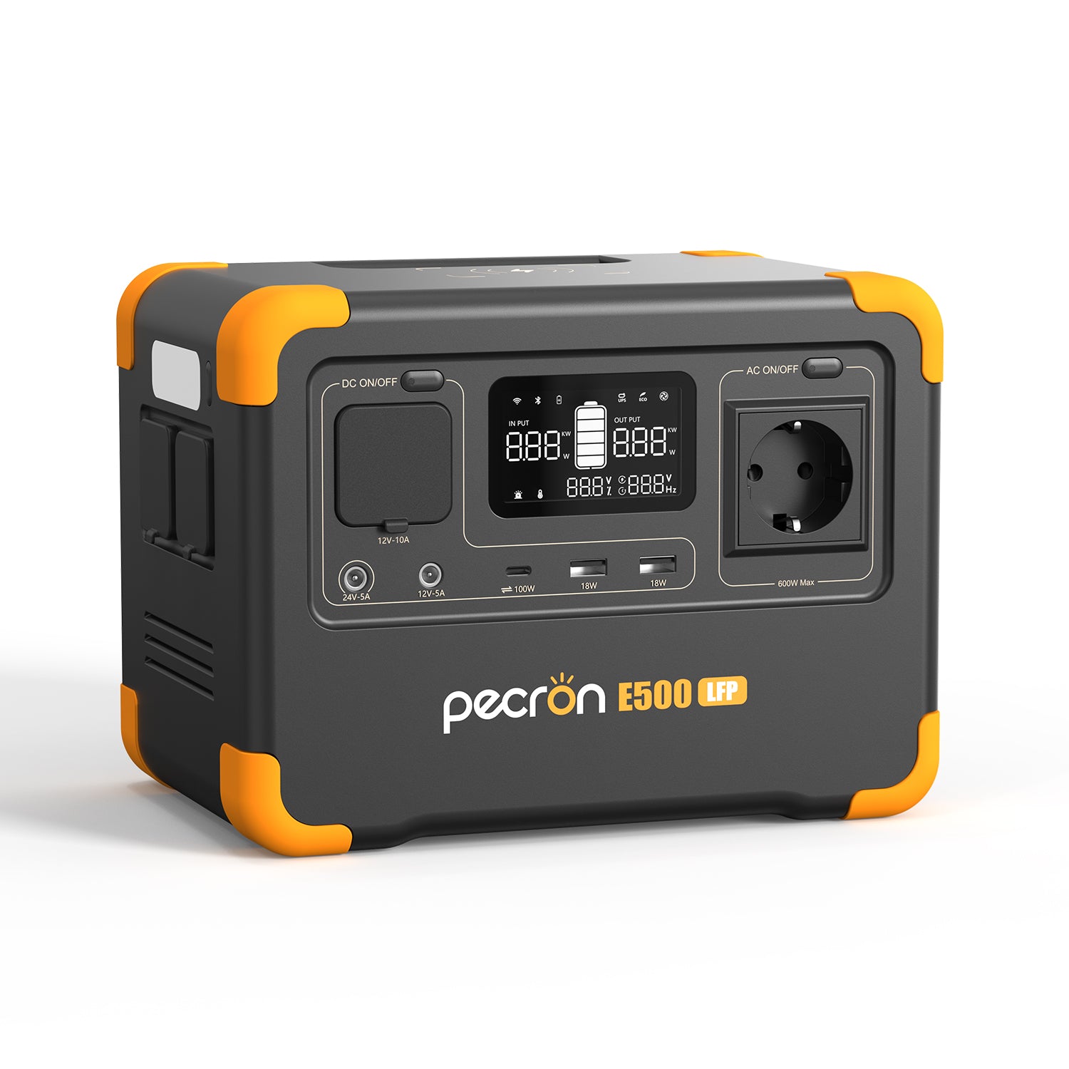PECRON E500LFP Portable Power Station 600W 576Wh