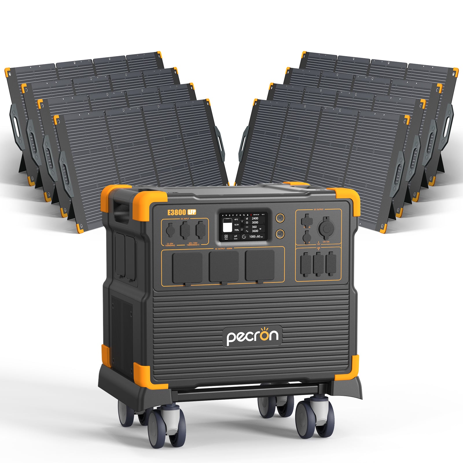 E3800LFP+200W Solar Panel*8