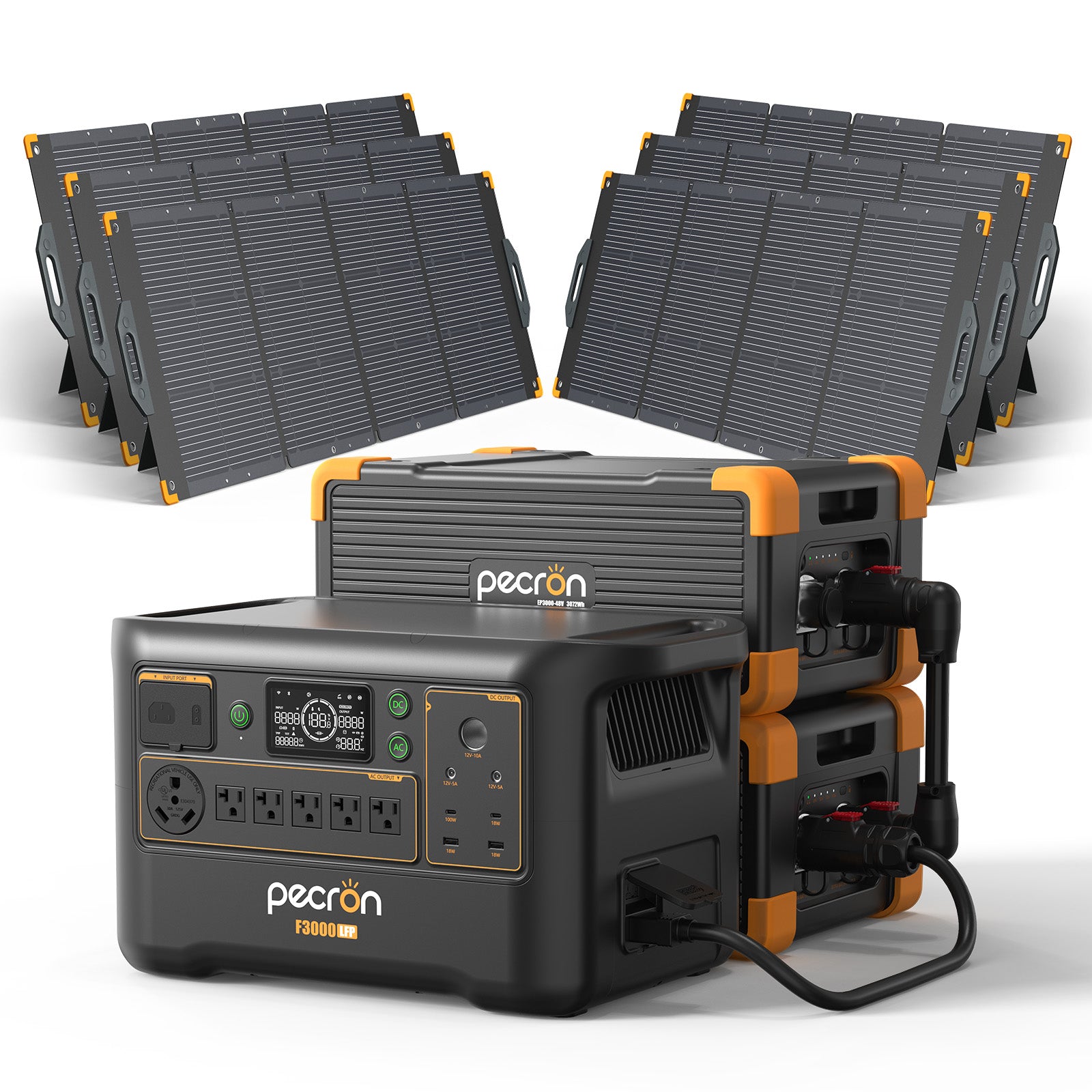 F3000LFP+200W solar Panel*6+EP3000-48V*2