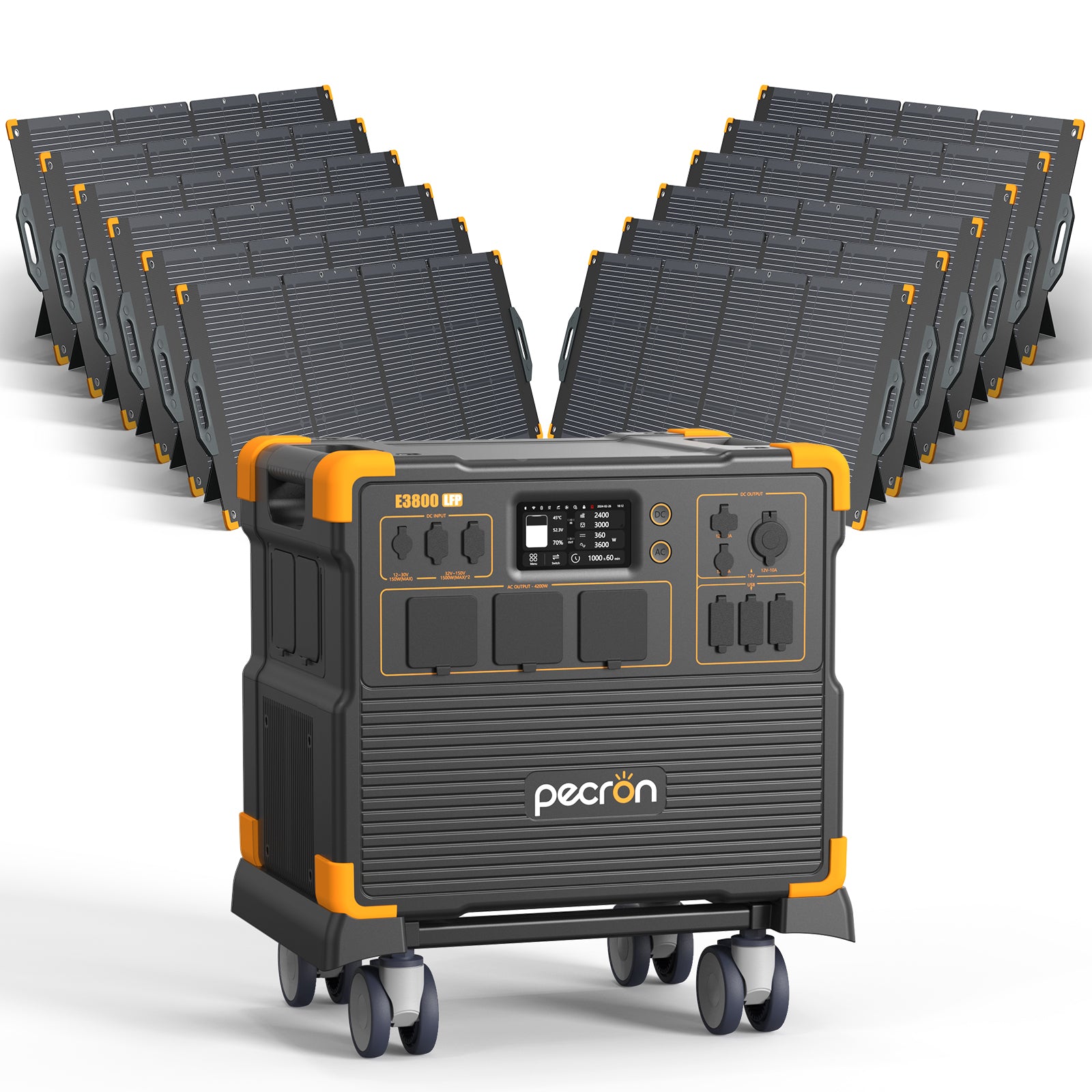E3800LFP+200W Solar Panel*12