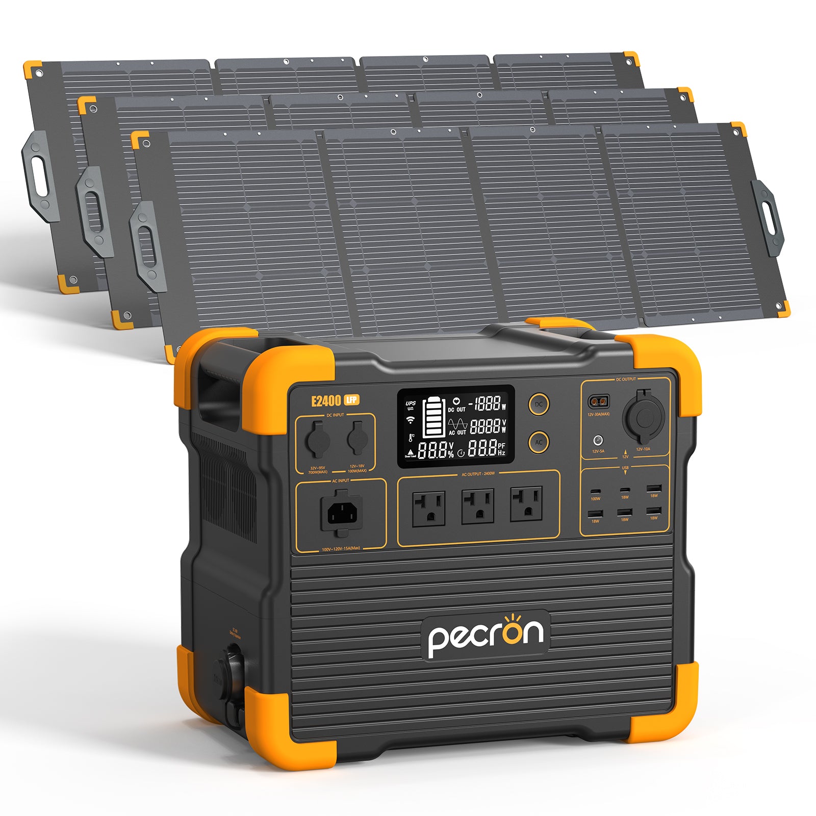 E2400LFP+200W Solar Panel*3