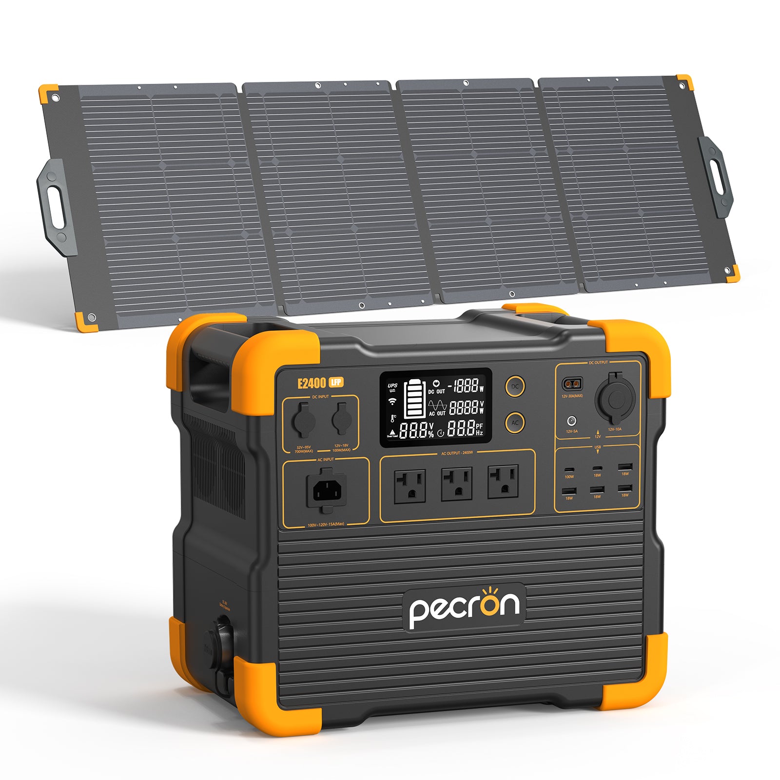 E2400LFP+200W Solar Panel*1