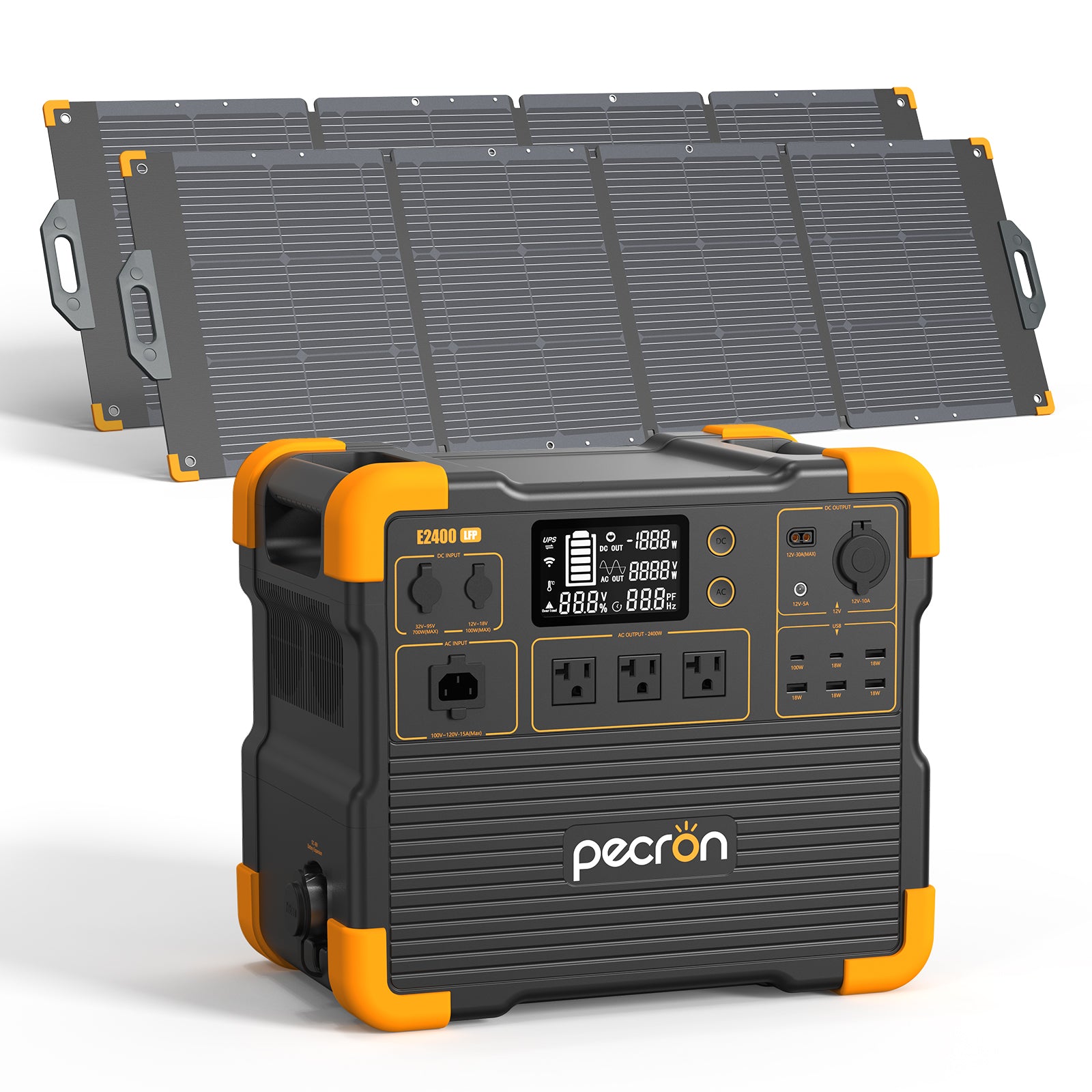 E2400LFP+200W Solar Panel*2
